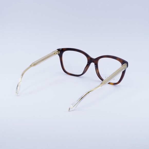 Gucci GG0566ON 002 Eyeglasses Havana/Crystal 54mm Square Frame - Picture 7 of 11